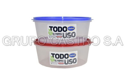 Foto de HERMETICO REDONDO #3 (1.7LTR) ARANDANO 20X20X8CM 32248 TACOPLAST PLASTICO