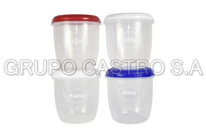 Foto de HERMETICO CILINDRICO GRANDE FRIJOLES (3LTR) 36684 17X17X18 CM TACOPLAST PLASTICO