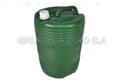Foto de Envase 5 gln (19LTR) Cilindrico (Peso 550-600 grs) Verde SALVAPLASTIC 40alt x 27an cms 7505235800 