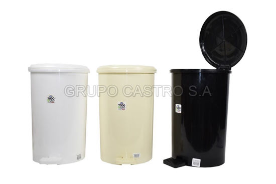 Foto de BASURERO PEDAL 20LTRS  29ANX45ALT CM TACOPLAST PLASTICO