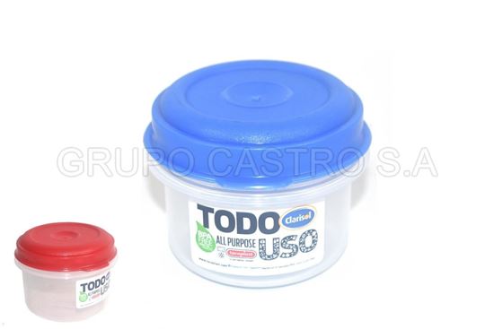 Foto de HERMETICO 1/2 BOT (473ML) C/T ARANDANO 11X8 CM 30518 TACOPLAST PLASTICO