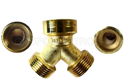 Foto de CONECTOR LAVADORA PH-RY76/SB-161/SB-774 "Y"  METAL BRONCE