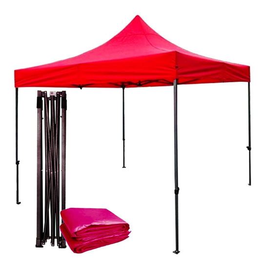 Foto de Carpa Toldo VERDE Plegable impermeable soportes fuertes 3x3metros GET45-04 (1) 2.50 mtrs Alto