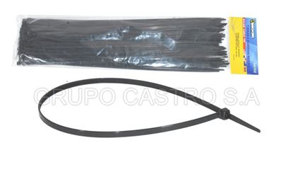 Foto de Set 100  Zuncho negro Plast. 16"x5mm FE-0934 (PBCT4.8X400mm) BECKER 