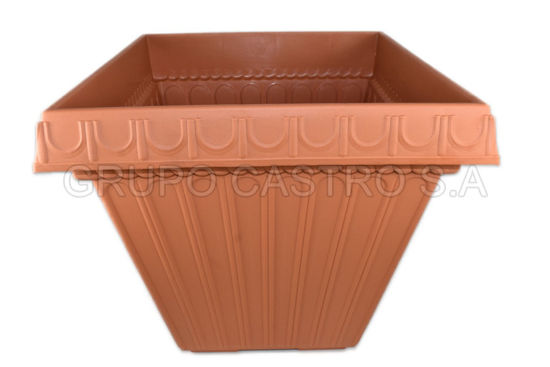 Foto de Maceta cuadrada #3 terracota Spartaplast 9987 45x42 cms 46 lts