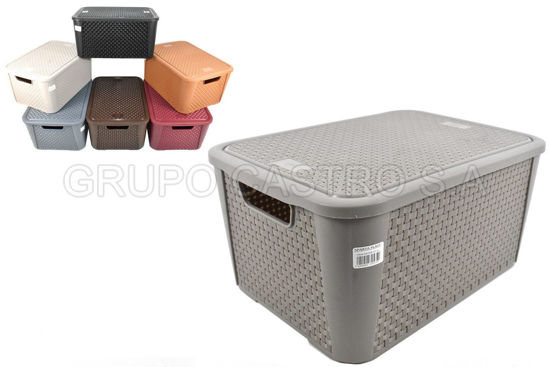 Foto de Caja Ratan 19 ltrs rectang (12) 0854 27anc,38larg,19alt cms Spartaplast