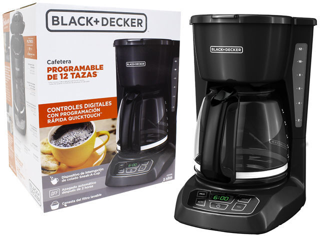 Grupo Castro. Coffe Maker 12 tazas Black & Decker 986-CM1105B negro