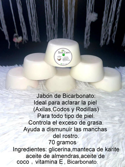 Foto de Jabón 100% orgánico de 70 gramos a base de productos y extractos naturales Bicarbonato