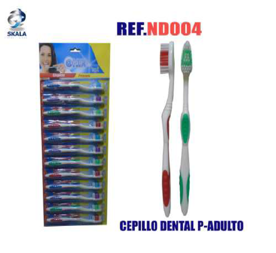 Foto de Cepillo Dental Plastico 12 piezas ND004 (50) onix semiduro