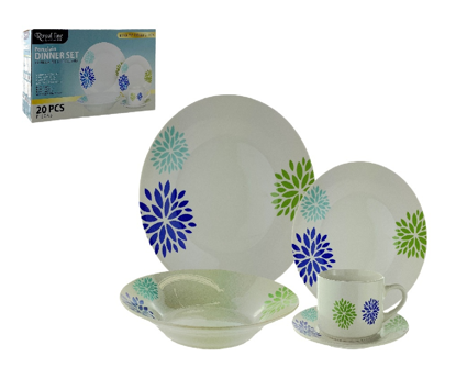 Foto de VAJILLA 20 PCS PORCELANA DECORADA 705-302A ROYAL (2)