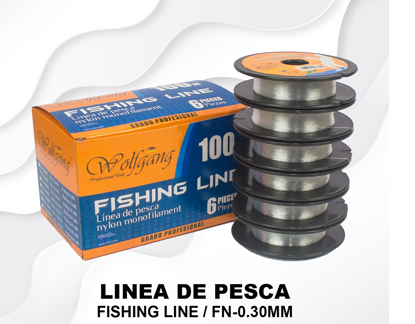 Foto de Hilo Nylon p/pescar  FN-0.30MM 100M/110YD 10 libras wolfgang (6)