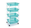 Foto de VERDURERO PLAST RECT C/RUED 4 NIV 506006 FLORINA 100 alt, larg 48, anch 31 cms