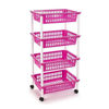 Foto de VERDURERO PLAST RECT C/RUED 4 NIV 506006 FLORINA 100 alt, larg 48, anch 31 cms