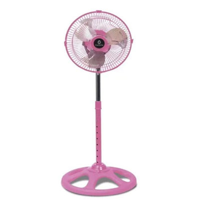 Foto de Ventilador Pie 10" Rosado malla aspa metal Grupo Castro D'world GET50-04 (4)