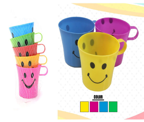 Foto de Jarrita Plastica Carita Set 5 pcs GET56-01 7.5x8 cms (120)