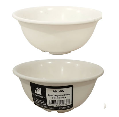 Foto de DULCERA BOWL BLANCA 4-3/4"X2" MELAMINE UM-BP-SB-SF A01-05.01BP