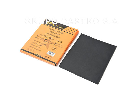 Foto de LIJA METAL 150 NEGRO 230X280MM EP-10230 / P150 AGUA (50)(1000)