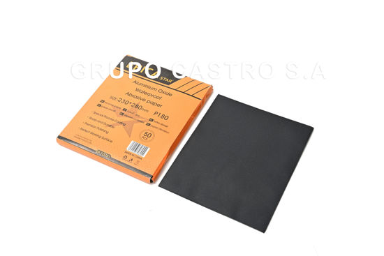 Foto de LIJA METAL 180 NEGRO 230X280MM EP-10231 / P180 AGUA (50) (1000)