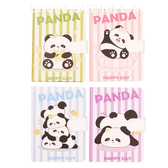 Foto de Cuaderno PANDA c/evilla magnet NC72409/SH-2503 80 Hojas 14,5x21cms 230g (12)(144)