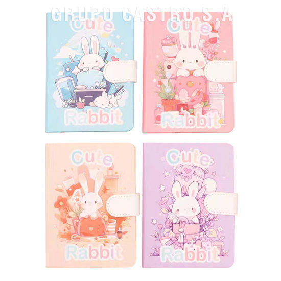 Foto de Cuaderno RABBIT c/evilla magnet NC72410/SH-2504 80 Hojas 14,5x21cms 230g (12)(144)  