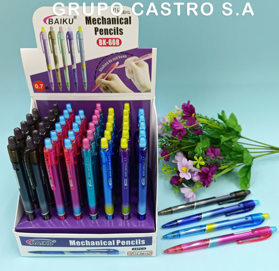 Foto de Portaminas BAIKU 0.7 BK-668 Set 48 pcs BK-668 NC72403 (36)