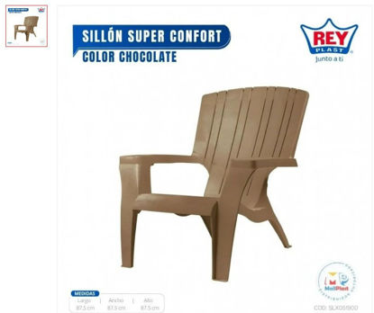 Foto de Sillon super confort Reyplast chocolate SLX051900 87.5alt,82anc,88alt cms (15)