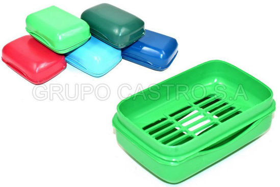 Foto de Jabonera c/tapa spartaplast 0822 (72) 11x8x5cms