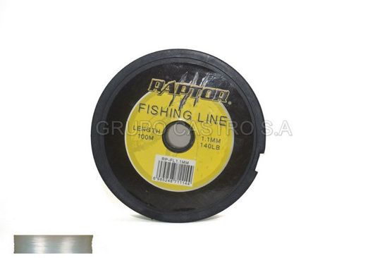 Foto de Hilo Nylon p/pescar 1.1MM/100M RP-FL11 Raptor 140LB