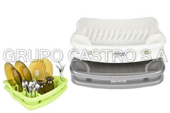 Foto de ESCURRIDOR PLATOS C/ CHAROLA 38X38X7 CM 08014 TACOPLAST PLASTICO