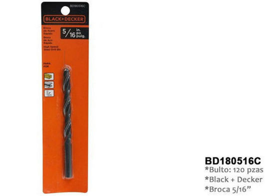 Foto de Broca metal acero rapido 5/16" BD180516C Black+Decker