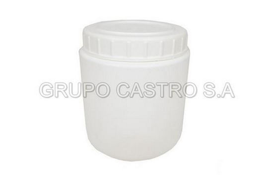 Foto de ENVASE 1/4 GLN (1.1LTR) BLANCO  C/TAPA SALVAPLASTIC 13altx11an CMS 7169230800