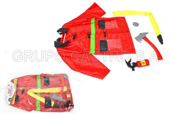 Foto de DISFRAS 46-B72657 BOMBERO C/ACCESORIOS 3X6AÑOS 57X38.5X2CMS