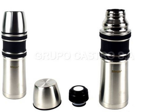 Foto de Termo p/cafe Acero Inox 1 ltr Hule Protector MEGA MSLII100SSC (6)