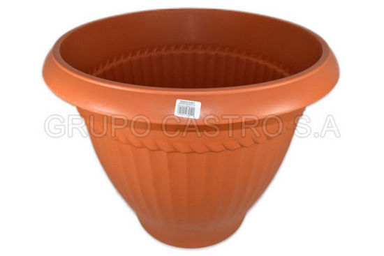 Foto de Maceta sin platera#7 decorada 23" terracota 62x56 cms 64lts 0141 spartaplast