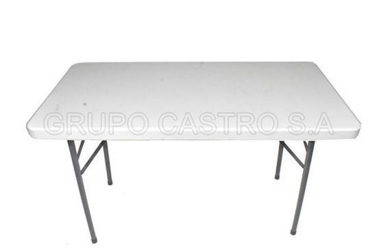 Foto de Mesa resina rectangular 151x75cms p/metalicas