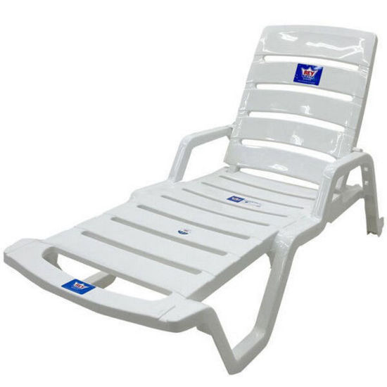 Foto de Silla Cama asoleadora piscina Reyplast CEX010000 158,4larg,70anc,92.6 alt cms 100KG (6) 