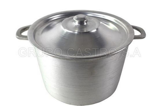 Foto de OLLA #4 ALTA FUNDIDO TAPA ALUMINIO 19x28 cms 8ltrs