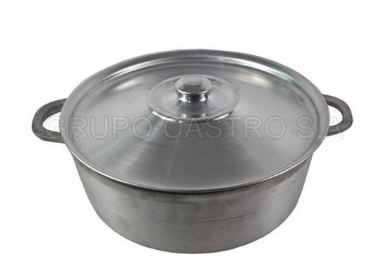 Foto de OLLA #4 BAJA  FUNDIDO TAPA ALUMINIO 10x29 cms (5.2LTRS)