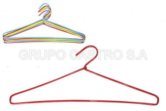 Foto de Percha p/ropa alambre Set 6 c/forro