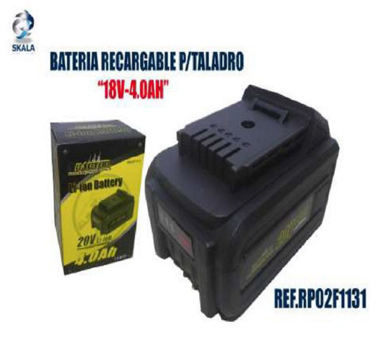 Foto de BATERIA INALAMBRICA RECARGABLE LI-ION 20V-4.0AH RAPTOR RP02F1131 (20)