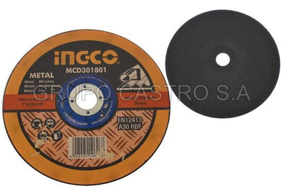 Foto de DISCO METAL CORTE GRUESO 7X1/8X7/8' MCD301801 INGCO