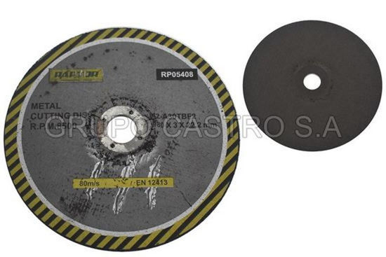 Foto de Disco metal corte grueso7" rp05408-180 raptor 180x3x22.2mm