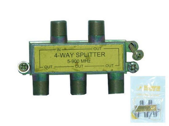 Foto de SPLITTER P/COAXIAL DE 1- 4 SALIDAS ST-1004-500