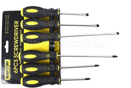 Foto de Destornillador set 6 pcs TL5637B Raptor (3-3+) 3"4"6"