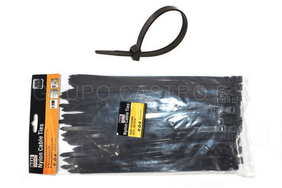 Foto de Set 100  Zuncho Negro Plast.10" (8MMX250MM) PH-190016 MAXI TOOLS