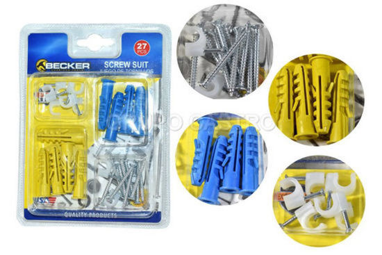 Foto de TORNILLO+ESPANDER+PRENSA SET 27PCS 3X30MMFE-1416