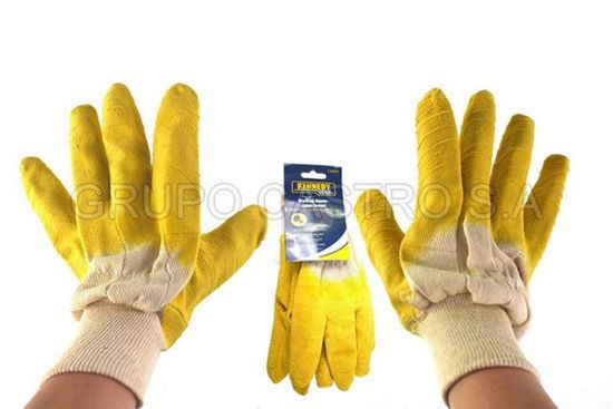 Foto de Guante industrial latex amarillo t-45022 kennedy 10 xl