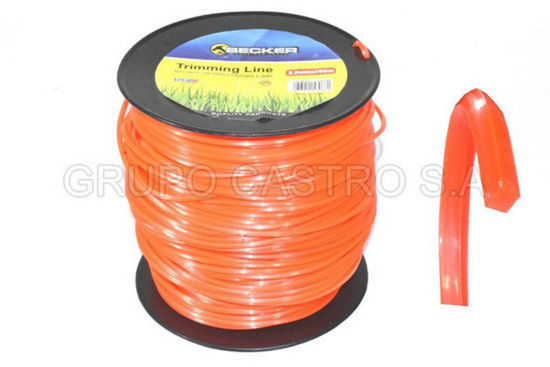 Foto de CARRUCHA NYLON CESPED 3.3 MMX5LB F53-088 200 MTRS NARANJA (6)