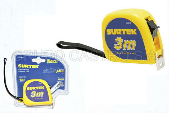 Foto de CINTA METRICA 3 M X 3/4" ( FLEXOMETRO) B122070 SURTEK