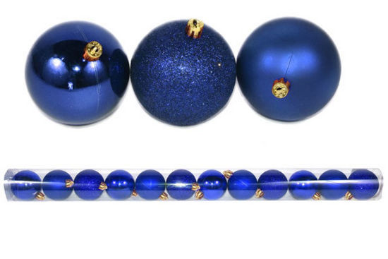 Foto de SET 12 ESFERAS NAVIDEÑAS 6 CMS AZUL 2770-23972Z4